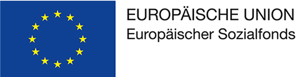 EU Logo Flagge der Europäischen Union: im Kreis angeordnete Gelde Sterne auf blauen Untergrund